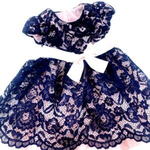 Baby Girls Dress Size 18m Formal Children Kids Holidays  Zipper Bonnie Children